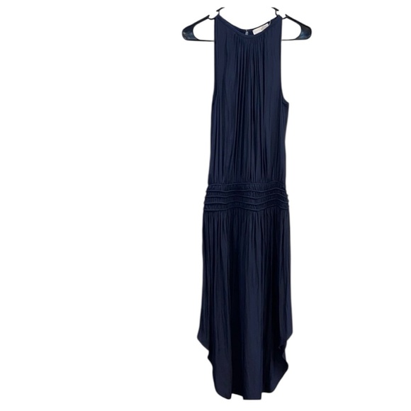 Ramy Brook Navy Audrey Midi Dress Medium - Picture 5 of 6